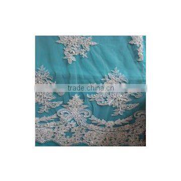 New arrival embroidery French lace fabric for bridal dress