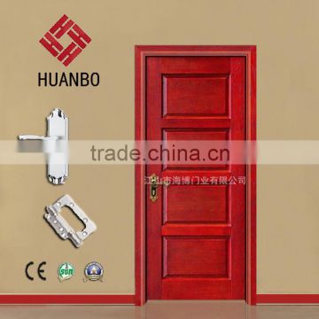 2015 zhejiang design wood painting wooden luxury door with hardware for bathroom