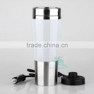 Cheap Car New Design 12v Stainless Steel Car Heated Mug High Quality Travel Mug Easy-clean Lid Cup photo-4