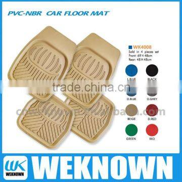 2016 high quality beige car floor mat