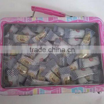 Handle Tin box with PVC, lunch tin box