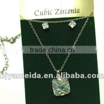 3A CZ stone necklace handmade fashion pandent