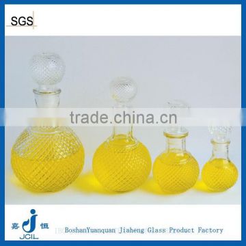 Bubble shape crystal glass jar 400ml 750ml