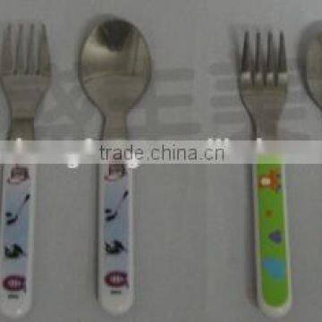 melamine spoon&fork melamine kids set