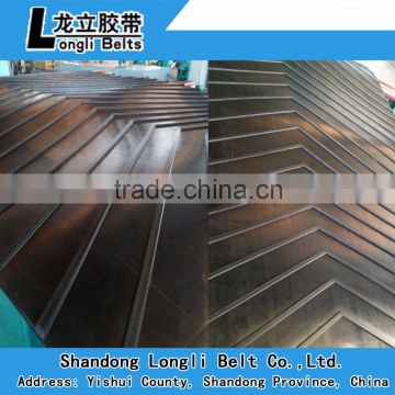 heat resist oil and abrasion resistant elevator v pattern chevron rubber conveyor belt china company