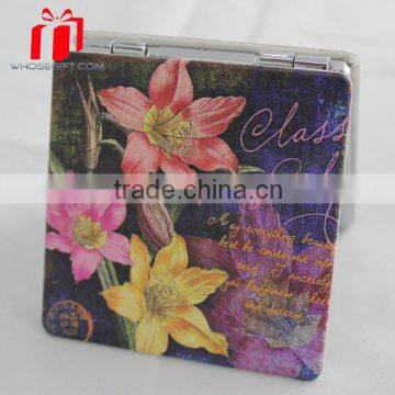 Pu Compact Mirror, High Quality Pu Compact Mirror