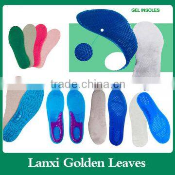 shock absoption silicone insoles for shoes