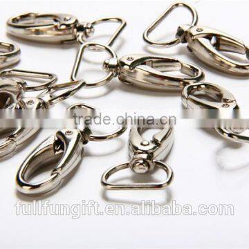 Fashion lanyard accessories metal swivel metal egg hook for lanyard webbing