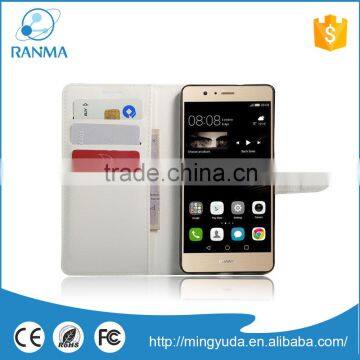2016 Multifunctional Custom Cell Phone Leather Stand Case for Huawei P9