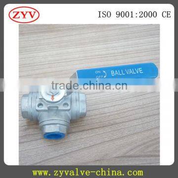 Hoting Selling Three-way Ball Valve With Direct Mounting Pad photo-2