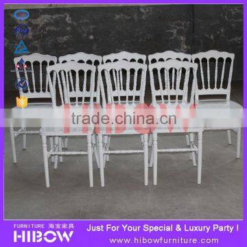 white outdoor wedding plastic napoleon chair for sale