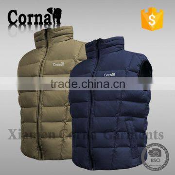 Fashion men low price sleeveless colorful custom 100% polyester polished linen waistcoat with great price
