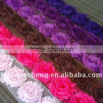 6 cm fashion garment accessories motif shabby rose heart flower