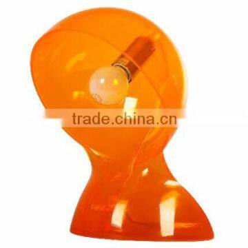 modern interior decorative and desk plastic lamp orange table lamp project lighting