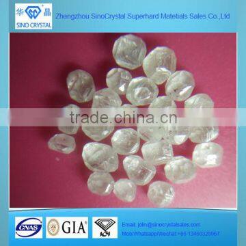 Sino-crystal 1.0-4.5mm White uncut rough HPHT Diamond for sale