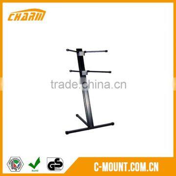 Double keyboard stand wholesale, factory supply piano keyboard stand