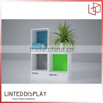 Multitier Grid Cabinet Floor Display Stand For Hanging Office File