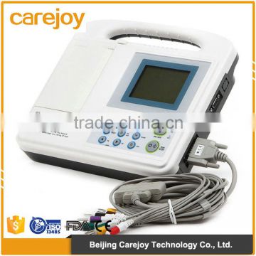 ISO 3.8 inch LCD High resolution thermal printer 12 Leads electrocardiograph ecg machine with interpretation