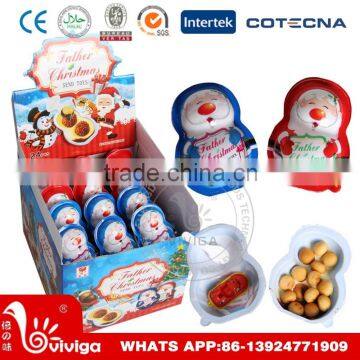 15g Funny Biscuit and Chocolate Jam and Toy Christmas Chocolate Cup