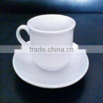 Wholesale Super-white Porcelain Cup & Saucer,Bulk Porcelain White Tea Cup
