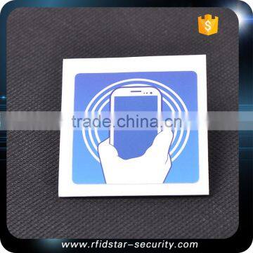 NFC Epoxy Key Tag 42 x 26 mm Rectangle - NTAG203 - Black