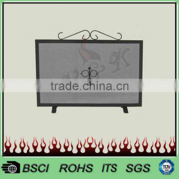 New Design 3 Panels Morden Folding Fire Screen With Black Powder Coating FS47B# photo-4