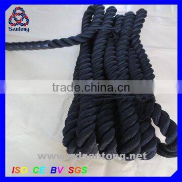 1" Polyester 3-strand Twisted Crossfit Rope Power Cord photo-5