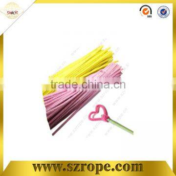 2014 polyester corlorful pipe cleaner