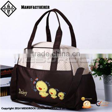 2016 China wholesale fashion baby custom cotton mummy baby bag