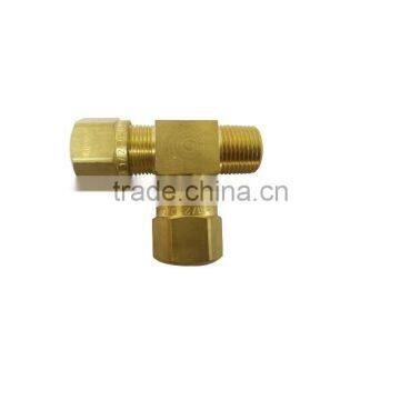 971 Male Run Tee,Air Brake Fittings for Nylon Tube,Brass Valve photo-3