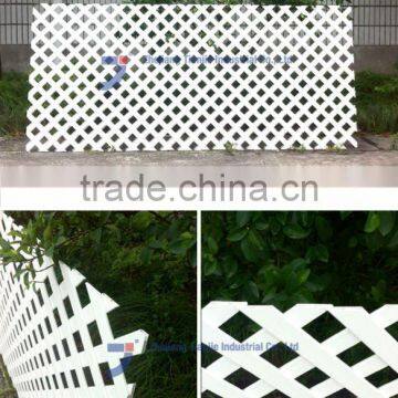 White Vinyl Lattice Fence