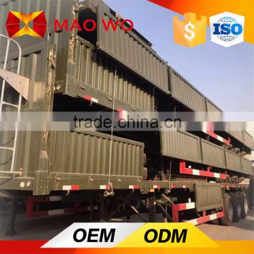 3 axle side wall cargo box semi trailers for hot sale in US