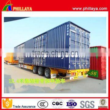40ft Container Chassis Flatbed 3 Axle Skeletal Container Dolly Trailer for Transport