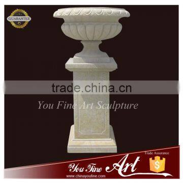 High Quality Handcarved Marble Flower Pot photo-3