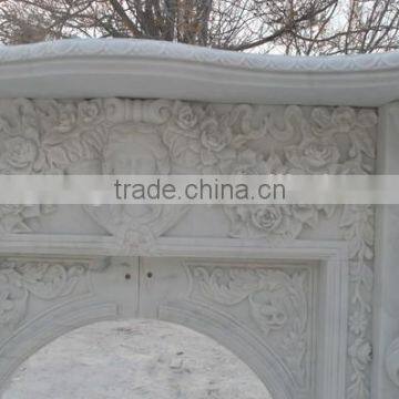 European Style Arch Marble Fireplace Mantel photo-4