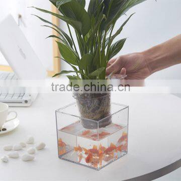 Round Clear Plastic Orchid Pot