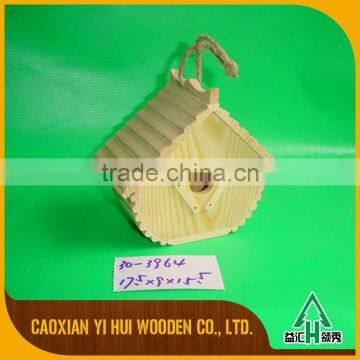 Cheap Nature Unfinishes Wooden Bird House photo-4