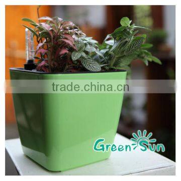 Hot sale Plastic plant pots,flower pot,self-watering planter,nursery Pots,Sub-irrigation system planter pot,Desktop planter