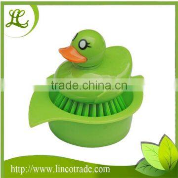 Kitchen Cartoon Duckling Pot Cleaning Brush