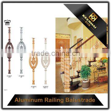 Luxury Design Decorative Powder Coated Aluminum Indoor Stair Railing photo-6