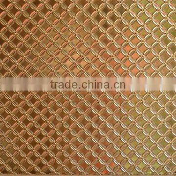4x8 Color Coated Hairline Stainless Steel 2MM Embossed Copper Sheet