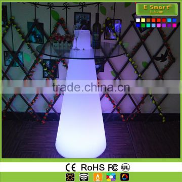 Remote control Led Bar/Coffee/Cocktail Table,Led Color Changing Light Table,Led Dining Table Portable Bar Table