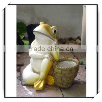 Home and garden animal decoration yellow garden frogs