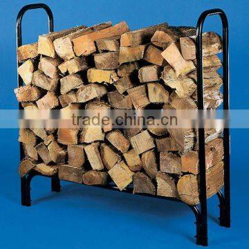 wrought iron log rack