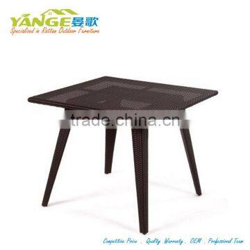 All weather use rattan dining table