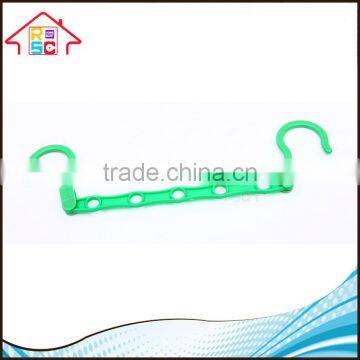 NBRSC Plastic Multi-functional Folding Clothes Hanger Hanging Device Closet Space Saver Set of 2 photo-5