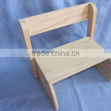 Convenient carry baby wood scalable stool