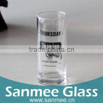 Custom Printing Pattern Tall Straight Drinking Glass Tea Cup Wholesale photo-3