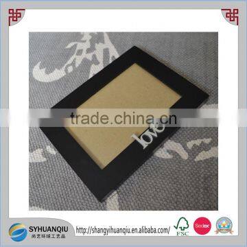 Vintage Custom Made Heart Carved Wooden Photo Frame CN photo-3