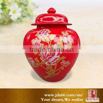 Home Decor Modern Design Ceramic Round Apple Shape Jar photo-3